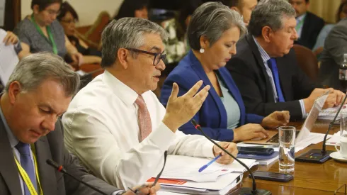 Valparaiso, 8 de enero de 2024 –<br />
El ministro Mario Marcel y la ministra Jeannette Jara  durante la comision de trabajo  de la Camara de Diputados.
