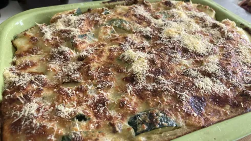 Receta de budín de zapallo italiano paso a paso.
