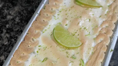 Receta de pie de limón paso a paso.
