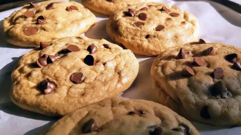 Galletas con chispas de chocolate
