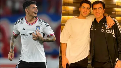 El hijo de Quinteros siguió el partido de Colo Colo

