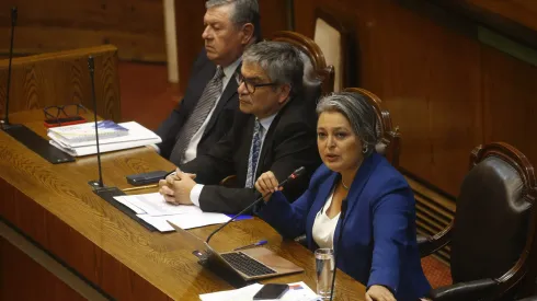Valparaiso, 22 de enero de 2024<br />
La ministra Jeanette Jara y el ministro Mario Marcel durante la Sesion de la Camara de Diputados<br />
Sebastian Cisternas/Aton Chile
