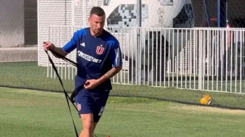 Luciano Pons se incorporó a los entrenamientos en la U.
