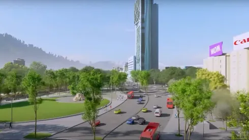 La nueva Plaza Italia forma parte del proyecto "Nueva Alameda-Providencia".
