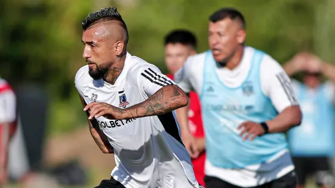 Vidal ya está entrenando como uno más en el Cacique.
