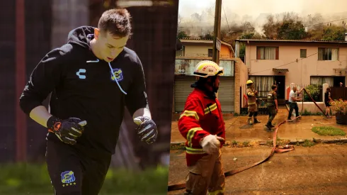 Jugadores de Everton se vieron afectados por estos incendios.
