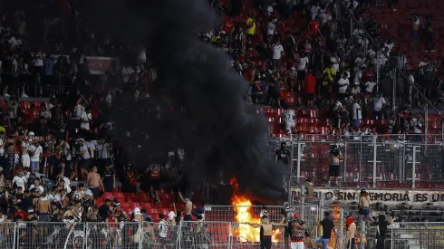 Incidentes en Galería Norte del Estadio Nacional

