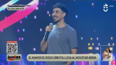 El comediante estuvo presente en el evento Juntos Chile se levanta. 
