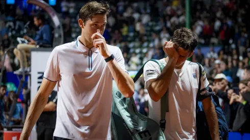 Nicolás Jarry y Tomás Etcheverry tras la dura batalla en Argentina Open.
