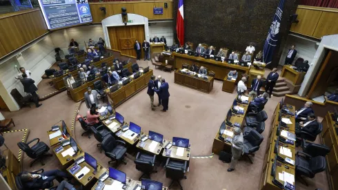 Valparaiso, 1 de marzo de 2023.<br />
Vista general de la sesion del Senado.<br />
Raul Zamora/Aton Chile
