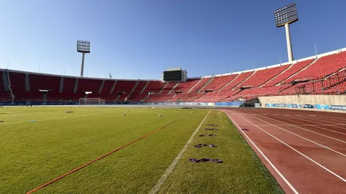 La U tenía entrenamiento en el Nacional esta jornada, pero se quedó en el CDA.
