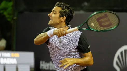 Cristian Garín tuvo un duro debut en el Rio Open.
