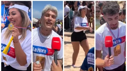 Así fue el partido entre los embajadores del certamen festivalero. 
