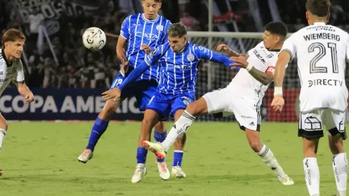 Hernán López fue uno de los jugadores más destacados de Godoy Cruz en el duelo con Colo Colo.
