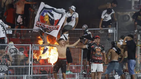 Hinchas de Colo Colo en el Nacional.
