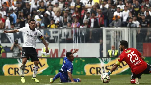 Paredes predijo un gol a la U en el clásico del 2017: terminó anotando tres.
