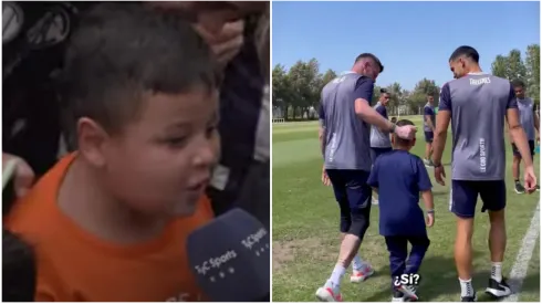 "¡Aguante Talleres!", grita el niño en el video.
