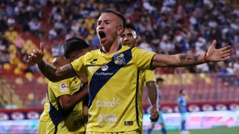 Benjamín Berríos tras anotar en la victoria contra la U.C

