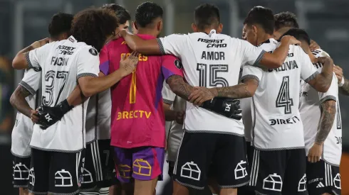 Colo Colo durante el partido con Trinidense por la Copa Libertadores.
