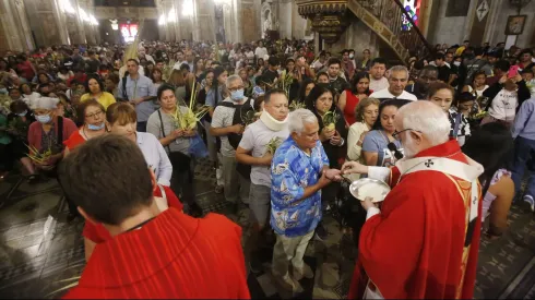 Misa de Domingo de Ramos en la comuna de Santiago (2 de abril de 2023)
