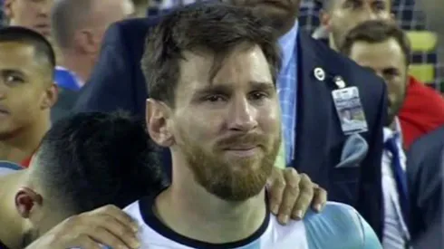 Messi no paraba de llorar...
