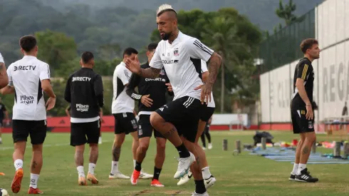 Arturo Vidal en el  Ninho do Urubu de Flamengo.
