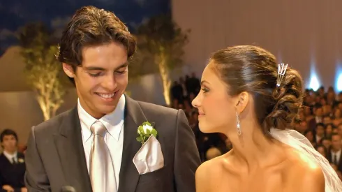 Kaká y Caroline Celico se casaron en el 2005. 
