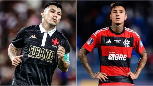 Gary Medel y Erick Pulgar, dos de los siete chilenos que jugarán el Brasileirao.
