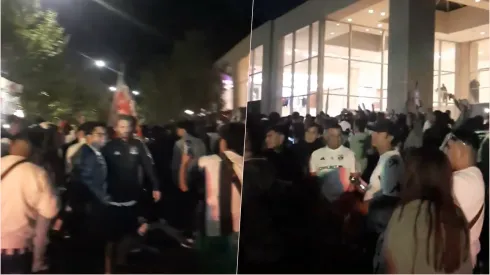 Hinchas peruanos llegaron al hotel de Alianza Lima
