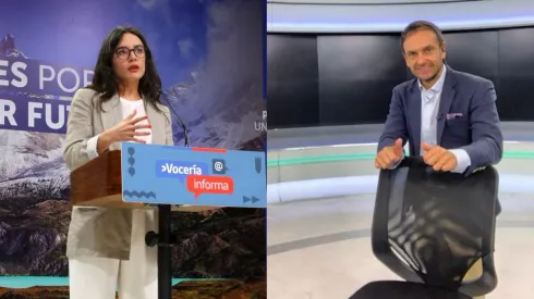 Tenso momento se vivió en medio del noticiero.
