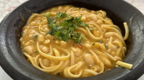 Receta de porotos con rienda.
