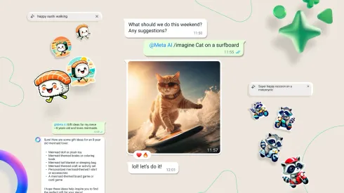 Ahora puedes crear divertidos stickers con IA en WhatsApp
