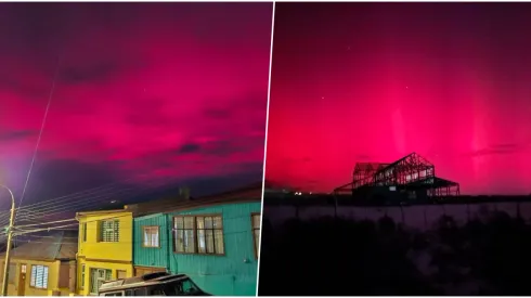 Impresionante aurora austral se deja ver al sur de Chile
