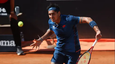 Tabilo en el duelo ante Djokovic en Roma
