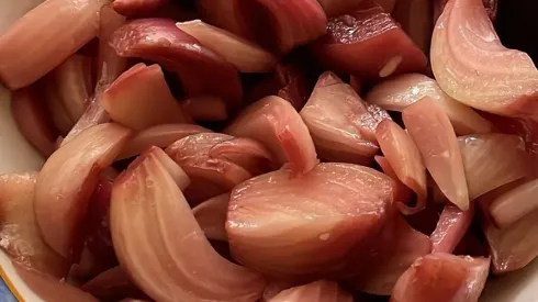 Receta cebolla en escabeche.
