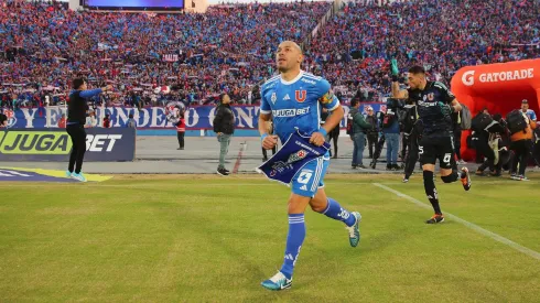 Marcelo Díaz en el Estadio Nacional.
