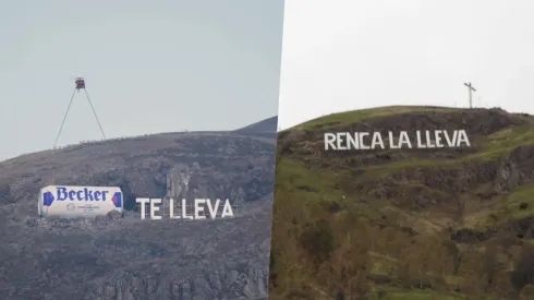 Viralizaron un video con un nuevo letrero en el cerro de Renca.
