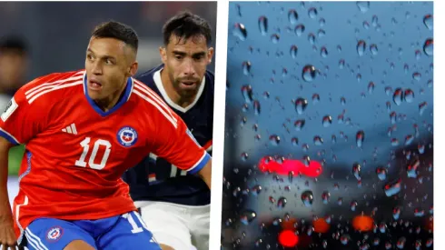Lluvia en partido de Chile

