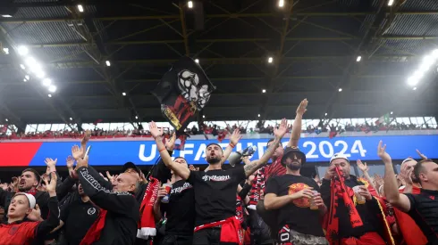 Los albaneses acudieron en masa a Dortmund.
