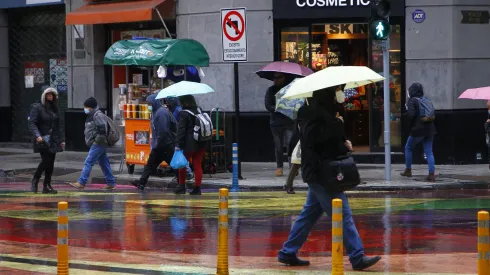 Lluvia en Santiago
