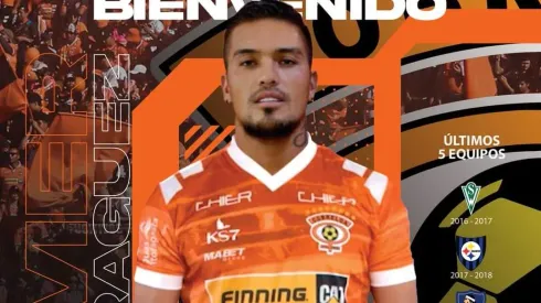 Javier Parraguez ya es oficialmente jugador de Cobreloa.
