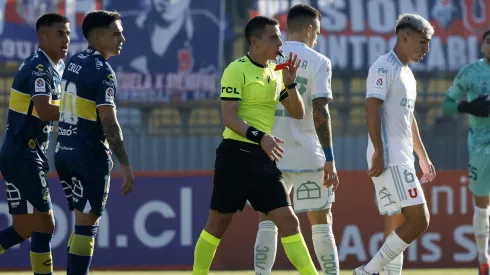 Álvaro Madrid fue expulsado en el minuto 38 de partido.
