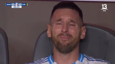 El llanto de Lionel Messi.
