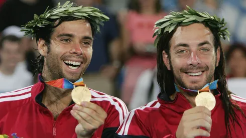 Fernando González junto a Nicolás Massú, los únicos medallistas dorados en la historia de Chile.
