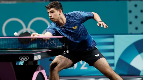 Nicolás Burgos tuvo debut y despedida en el tenis de mesa en París 2024.
