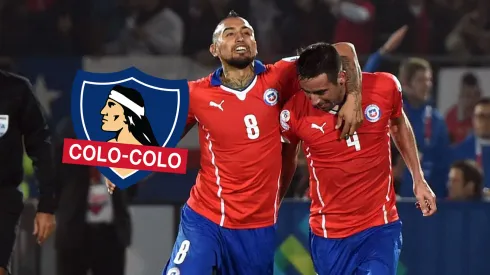 Isla y "Vidal" enojado en su llegada a Colo Colo.
