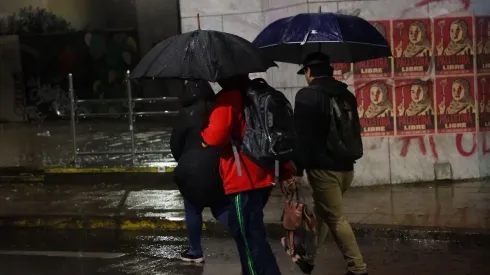 Lluvia en Santiago
