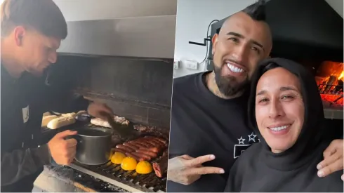 Arturo Vidal se recupera para estar en el Superclásico con asado preparado por Leo Gil.
