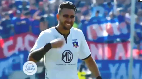 Zaldivia festejó así el golazo de Paredes. 
