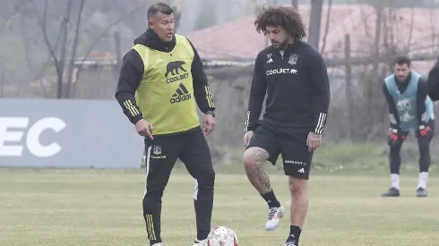 Colo Colo entrenando en el campo del Sifup hace algunos días
